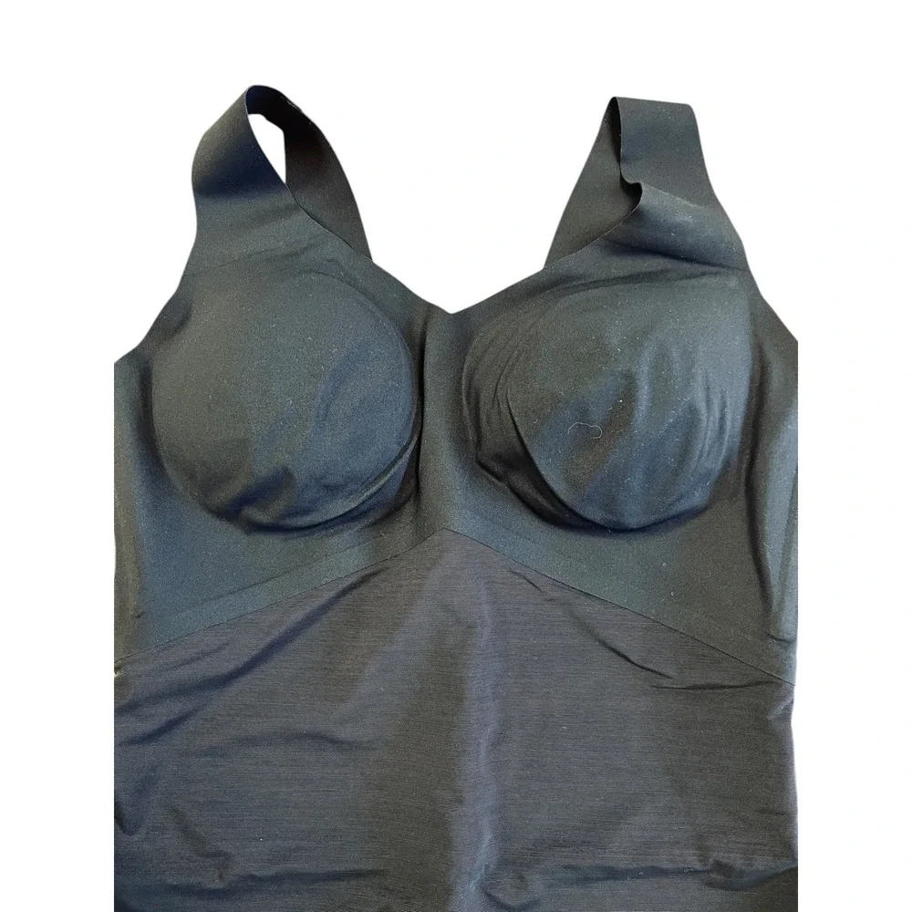 Honeylove LiftWear Tank Bodysuit Sz XL Black Shapewear Sculpting Smoothing